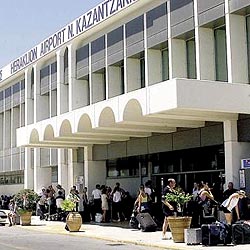 N Kazantzakis airport Heraklion Crete