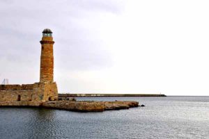 The old lighthouse of Rethymnon port